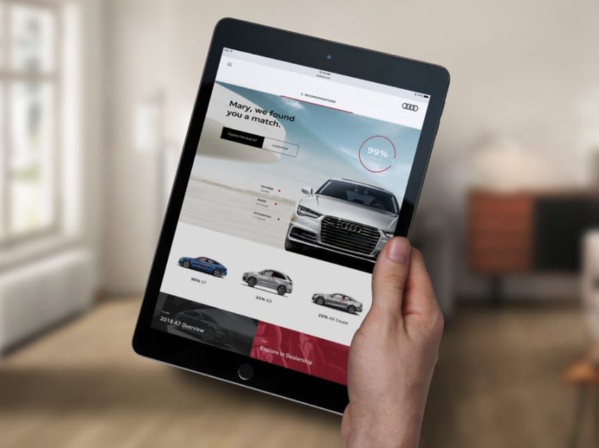 Audi Digital Ownership Tablet View