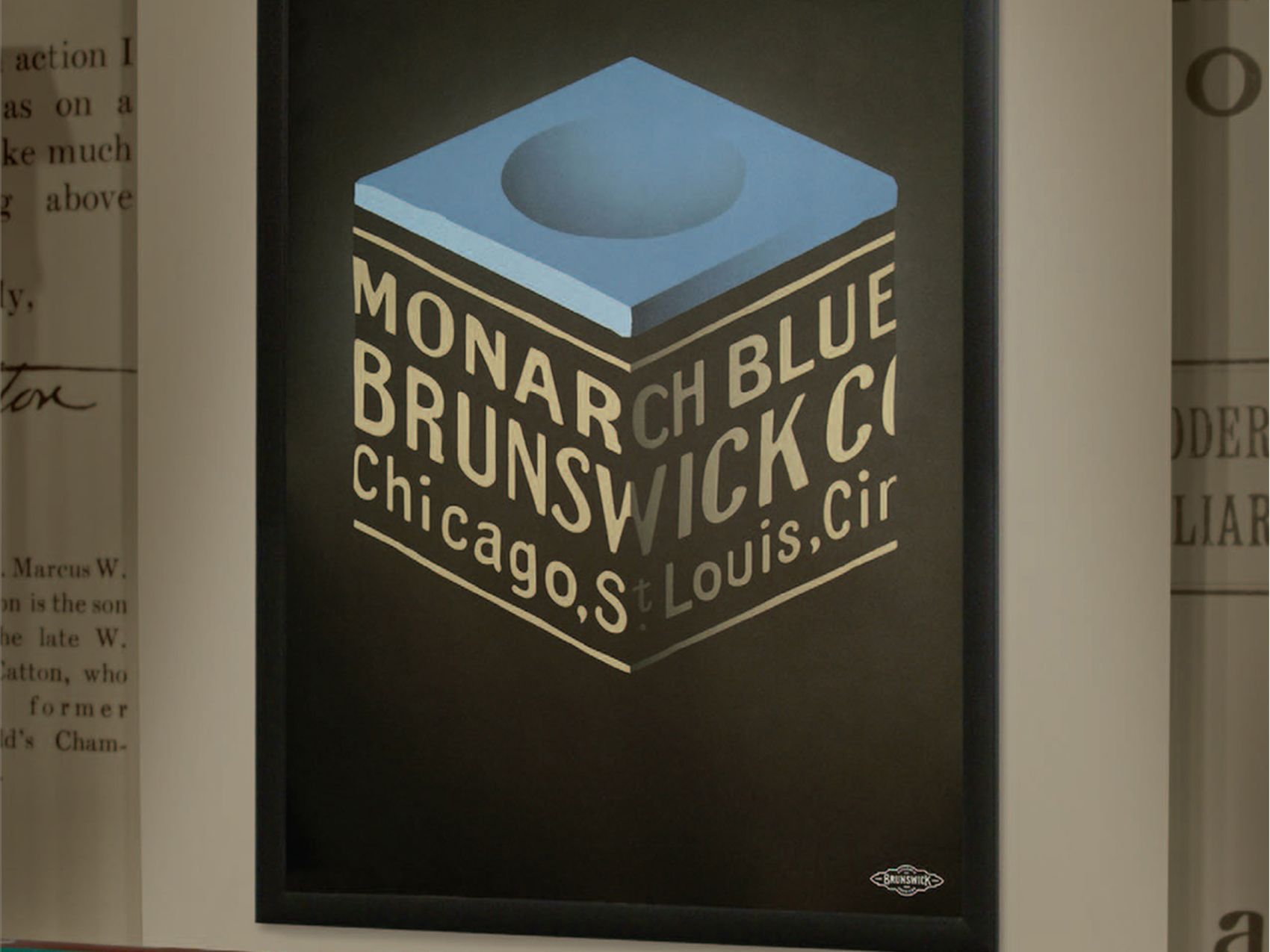 Brunswick Monarch Blue Chalk Box Poster