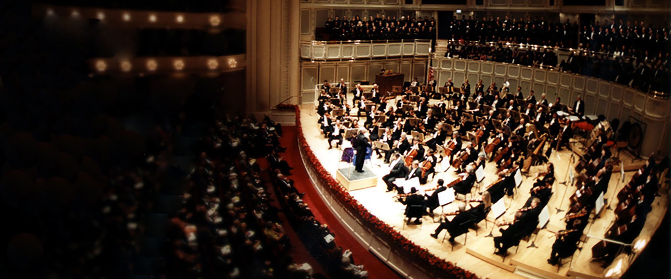 Chicago Symphony Orchestra Orchestra Performance From Balcony View