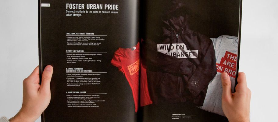 City Of Aurora Book Spread Foster Urban Pride T Shirts
