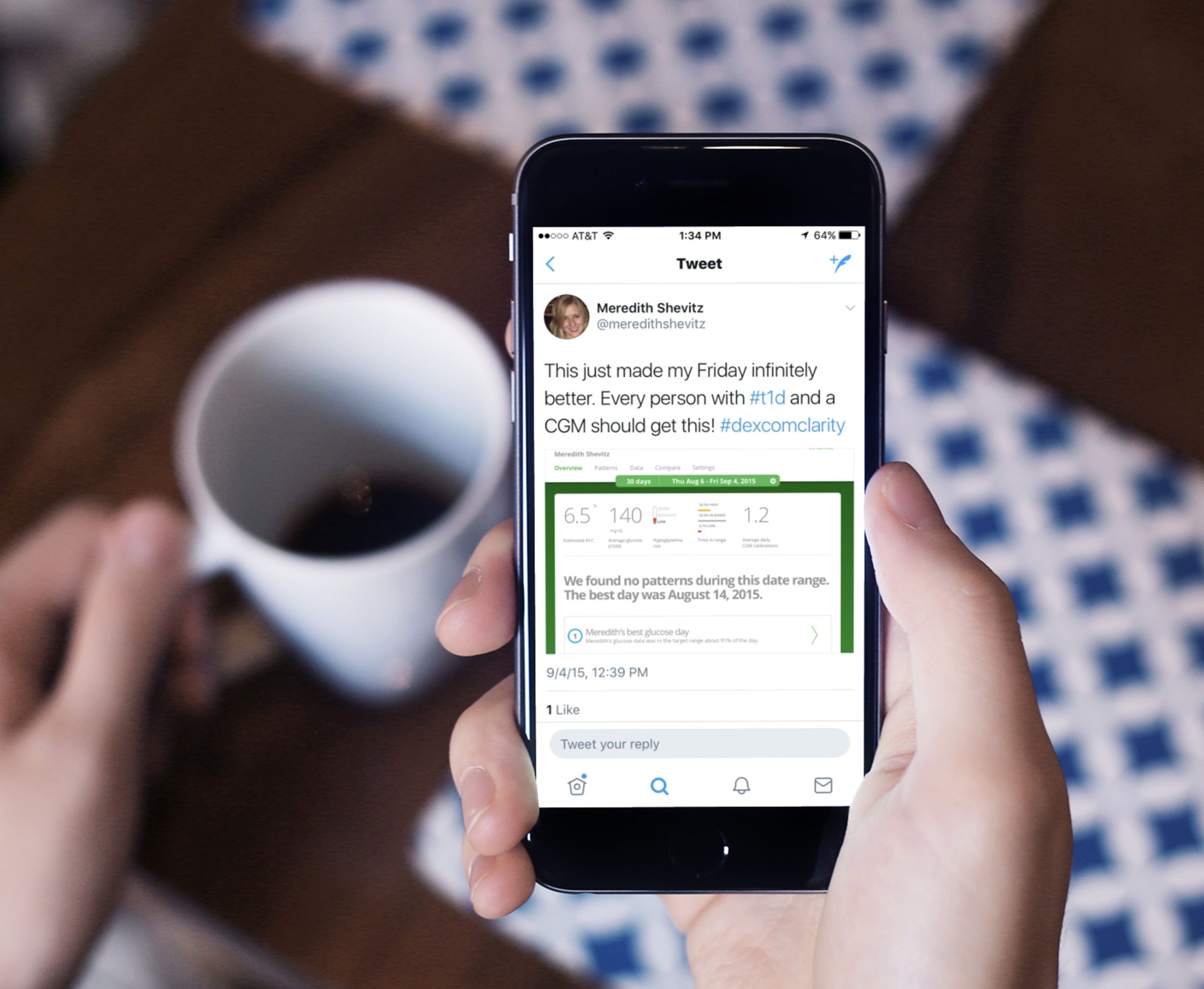 Dexcom Twitter Share Cgm Report On Phone