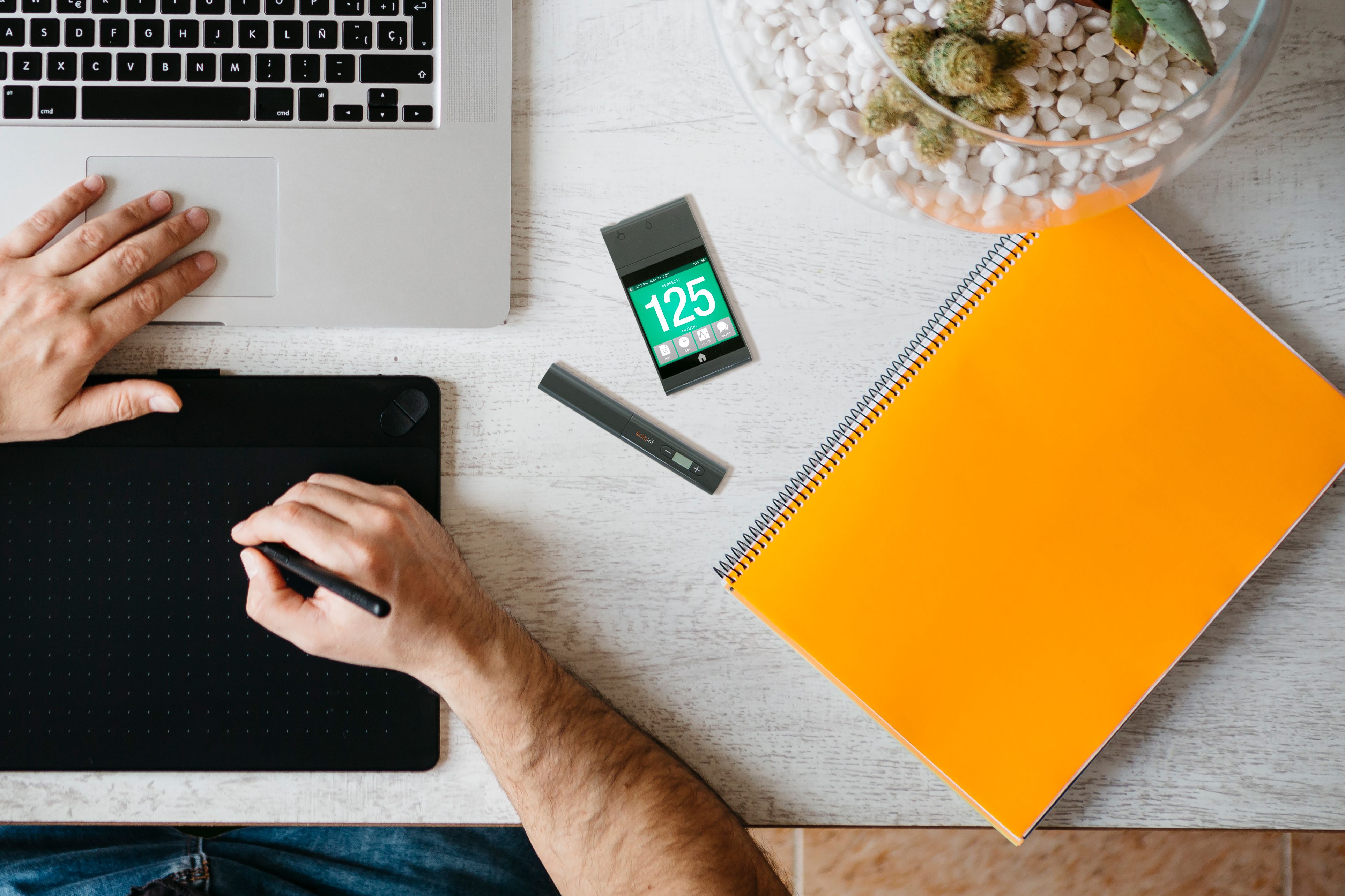 Dibkit Design Workspace With Device And Lancing Pen