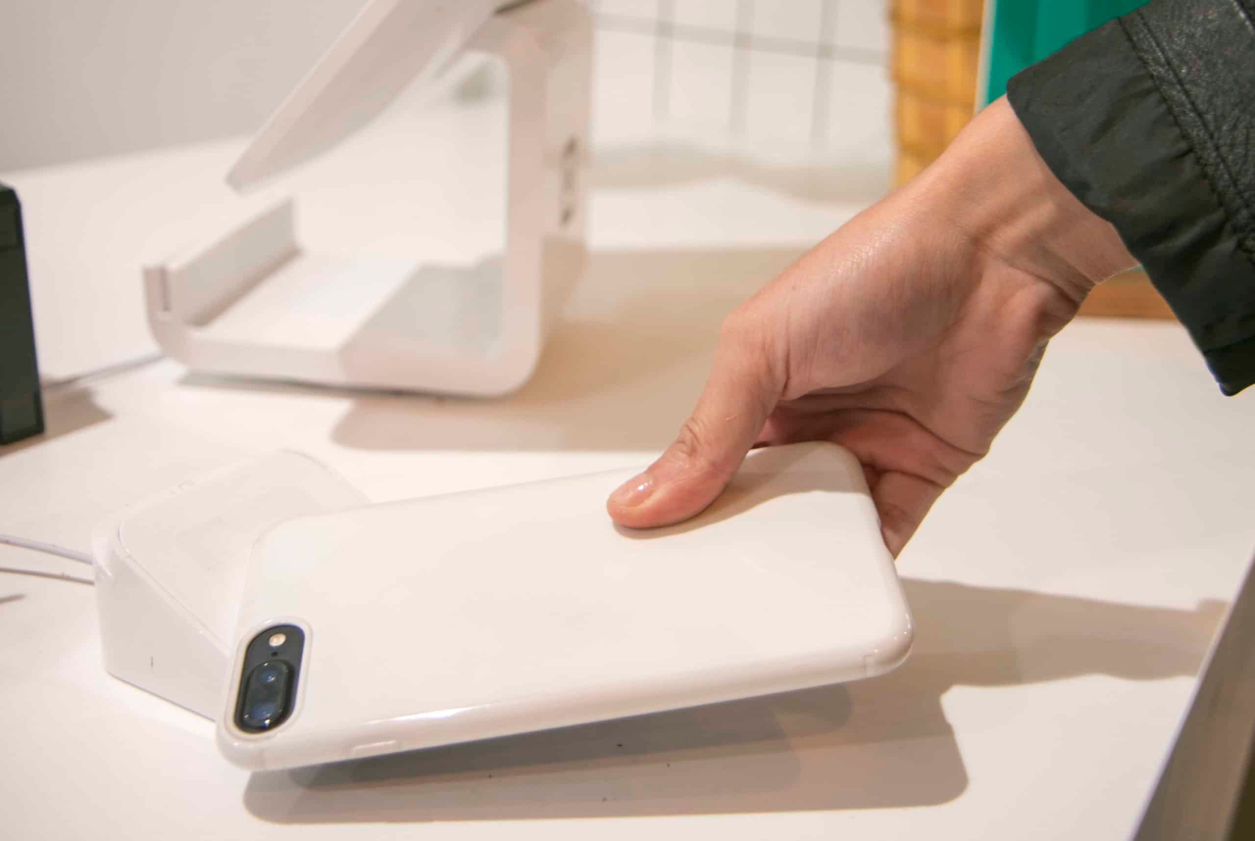 Discover Phone Interaction At Retail Kiosk Counter