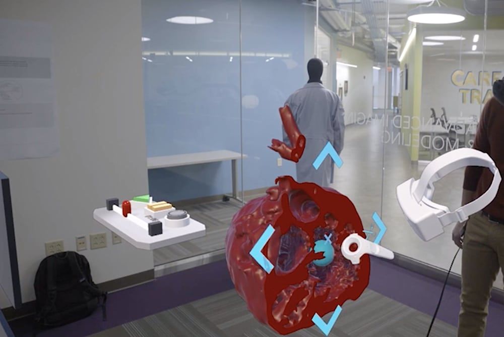 Enduvo Mixed Reality Heart Anatomy Model Office Demo