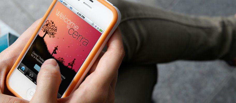 Scjohnson Cerra Welcome App Screen On Phone